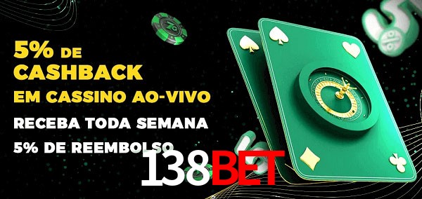 Promoções do cassino ao Vivo 138Bet